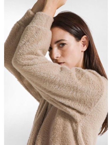 Deha High neck fluffy sweatshirt  D12070