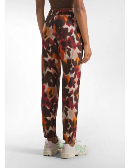 Deha Jogger pantalone Donna Allover cotton modal  C12045