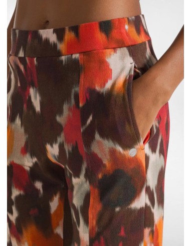 Deha Jogger pantalone Donna Allover cotton modal  C12045