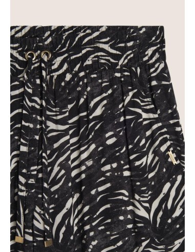 Freddy Pantaloni regular fit in viscosa animalier con gamba dritta S25