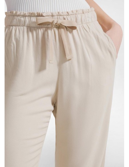 Deha Pantalone jogger in crepe viscose A00656
