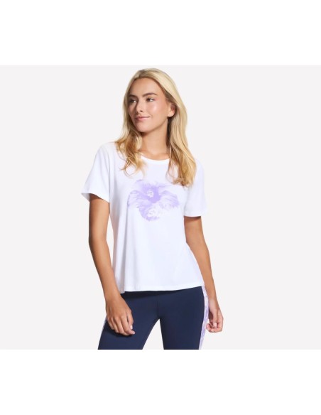 Skechers T-shirt Donna Skechers TP168 Cotone Pima GO DRI™ con Grafica 